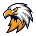 thumbnail image 2 of CafePress - Old School Eagle Mascot Head: Illustrated Classic -  Round Wood Ornament 4", 2 of 2