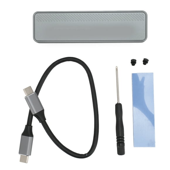 ZOUSSIQI M.2 NVMe SSD Enclosure 20Gbps 4TB USB 3.2 GEN 2 Type C M Key Aluminium Alloy PCIe SSD Enclosure for 2230 2242 2260 2280 EL225#30070