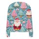 thumbnail image 4 of Cárdigan informal para mujer, con botones y estampado navideño, chaqueta de moda, abrigo, blusa de poliéster para mujer, 4 of 5