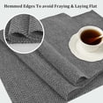 thumbnail image 2 of Coffee Table Runner 48 Inches Long Dark Gray Small Kitchen Table Runner Dresser Runner Scarf Geometric Patterned Bedroom Furniture Top Cover Dining Room Table Topper Washable Cloth Short Runner, 2 of 8