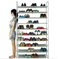 thumbnail image 2 of Zeeyh 50 Pair 10 Tier Space Saving Storage Organizer Shoes Tower Rack, Gray, 2 of 7