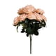 thumbnail image 1 of Ounissouiy Ramo de 10 cabezas/ramo de rosas artificiales, simulación de rosas para el hogar y la Oficina, decoración Floral, festival de boda, ramo de Flores artificiales rosa Ounissouiy HA7032-03B, 1 of 1