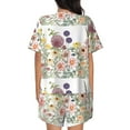 thumbnail image 3 of Lsque Autumn Garden Women's Short-Sleeved Pajama Set - 2 Piece Soft and Lightweight Sleepwear Set-Large, 3 of 9