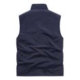 thumbnail image 4 of Birdeem Mens Quick-Drying Work Clothes Jacket Solid Color Stand-Up Collar Zipper Waistcoat, 4 of 12