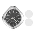 thumbnail image 1 of Reloj de Coche Único Bargains Placa de Tonos Plateados, Reloj Digital Negro para Coche Gota de Agua Metal, Vidrio 1.85"x1.69"x0.39" 1 Juego, 1 of 1