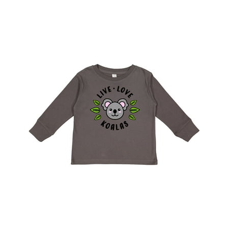 

Inktastic Live Love Koalas Gift Toddler Boy or Toddler Girl Long Sleeve T-Shirt