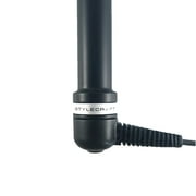 StyleCraft Stay-Temp Black Gold 5/8 Inch Professional Hair Curling Iron for All Hair Types, Adjustable Temperature, Black