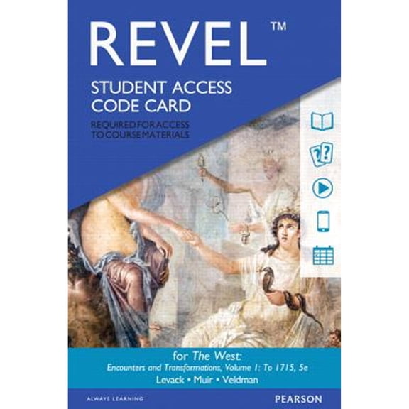 Pre-Owned The Revel Access Code for West : Encounters and Transformations, Volume 1 (Edition 5) (Digital product license key)