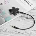thumbnail image 3 of LNGOOR Hexangular Headphone Jack Splitter 5 Way 6 Port Female Audio Connector Adapter for Phone Music Player PC (Black), 3 of 5
