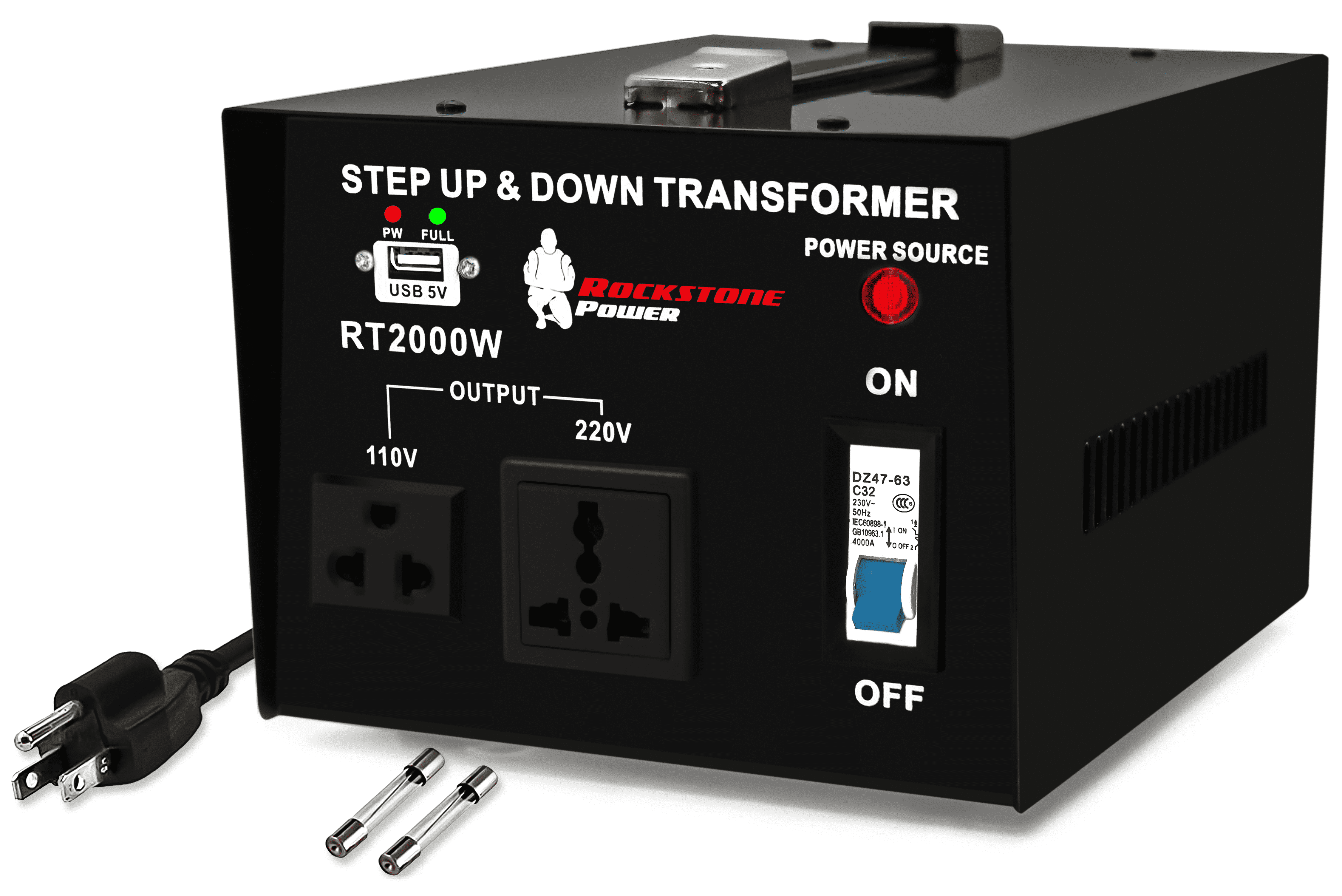 1500 Watt Step Up & Step Down Voltage Converter Transformer