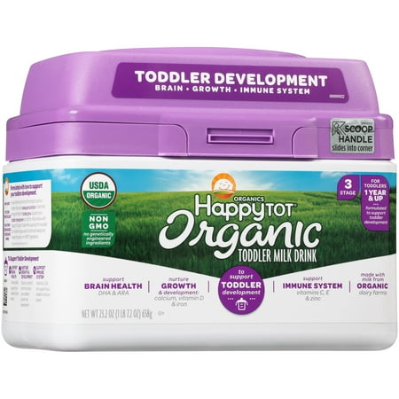 Happy Tot Grow & Shine Organic Toddler Milk Drink Powder, 23.2 oz