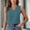 *Dark Blue, variant on ClodeEU Women's Slub Cotton Double Layer Spaghetti Strap Tank Top ,V Neck Casual Sleeveless Blouse Black,Womens Plus XXXL