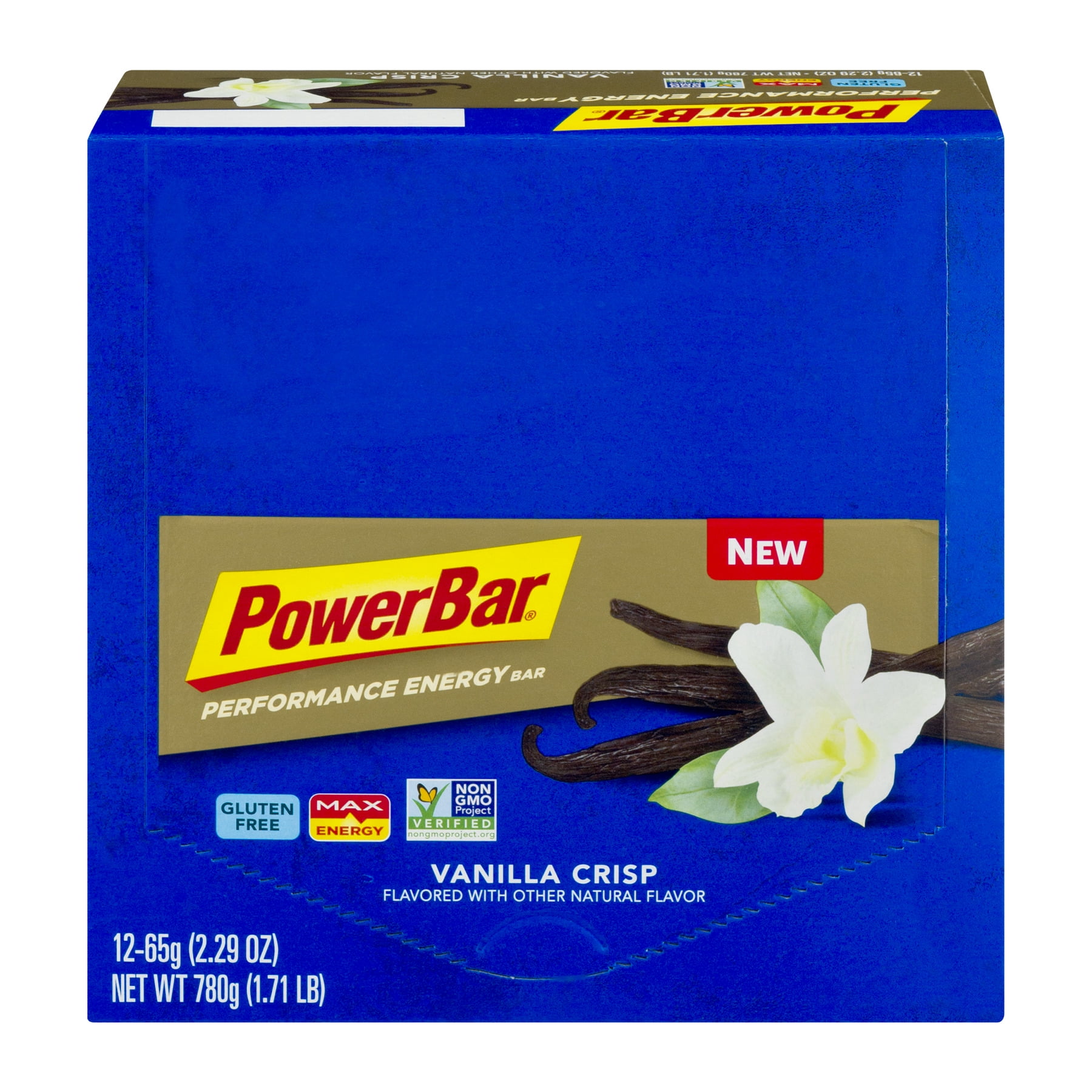 PowerBar Protein Bar, Vanilla Crisp, 8g Protein, 12 Ct