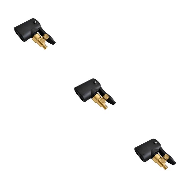 Eigraketly Adaptador de válvula de bomba de aire para neumáticos de coche 3 en 1, convertidor de Clip de inflador a prueba de fugas, accesorio Type1