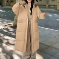 thumbnail image 2 of Womens Winter Coats Puffer Jacket Womens Winter Jacket With Hood Waist And Overcoat Solid Outer Long Sleeve Coats With Pocket, 2 of 6