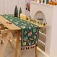 thumbnail image 6 of Anhility Christmas Table Runner with Tassels, Christmas Printed Rectangular Soft Breathable Practical Table Decor for Dining Table, Dresser, Fireplace & Holiday Celebrations (47.24x13.78in), 6 of 6
