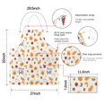 thumbnail image 7 of Happy Fall Pattern Apron-Garden Aprons for Women with Pockets-Cotton Linen Waterproof Kitchen Cooking Gardening Aprons Adjustable for Kitchen,Cooking,BBQ and Salon 33"x27", 7 of 7