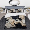 thumbnail image 2 of Designart "Rhythmic Pulses Black and White Opt Art II" Abstract Bedding Covert Set - Op Art Black Modern Bed Set With 2 Shams, 2 of 6