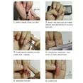 thumbnail image 4 of Siquannn Long Clear Nail Tips with Glue And Long Coffin Nails Full Cover Design Roofing Tarp Nails Gel Nail Tips Full Cover Short Coffin on Nail Display Book Gel on Nails Fingernails Short, 4 of 5