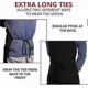 thumbnail image 5 of Water-Resistant Kitchen Apron Set with Pockets for Cooking and Baking (Black, 2-Pack), 5 of 5