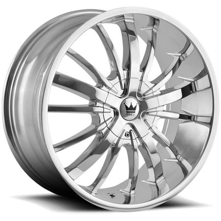 Chrome 24 Inch Rims - Mazzi 364 Essence 20x8.5 5x112/5x120 +35mm Chrome Wheel Rim 20