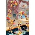 thumbnail image 3 of Vintage Apple Collection 11x14 Black Modern Framed Museum Art Print Titled - Seven Acrobats, 3 of 5