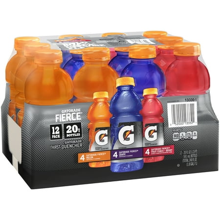 Gatorade Fierce Gatorade Thirst Quencher Drink Variety Pack, 20 Fl. Oz., 12 Count