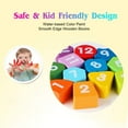 thumbnail image 3 of Time Clock Toy for Kids Wooden Time Learning Shape Sorting Color Game Montessori Early Education Math Set Kid Jigsaw Play Tool Preschool Toddler Puzzle Toy Gift for Boys Girls Birthday Age 3 4 5 6, 3 of 6