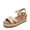 NATURAL, variant on Wedge Sandals for Women Espadrille Platform Sandals Open Toe Ankle Strap Low Wedges Heel Comfortable Sandals for Summer