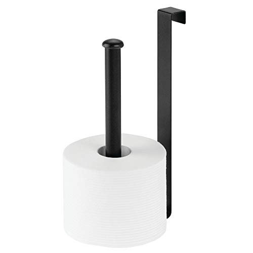 mDesign Metal Wire Over The Tank Toilet Tissue Paper Roll Holder