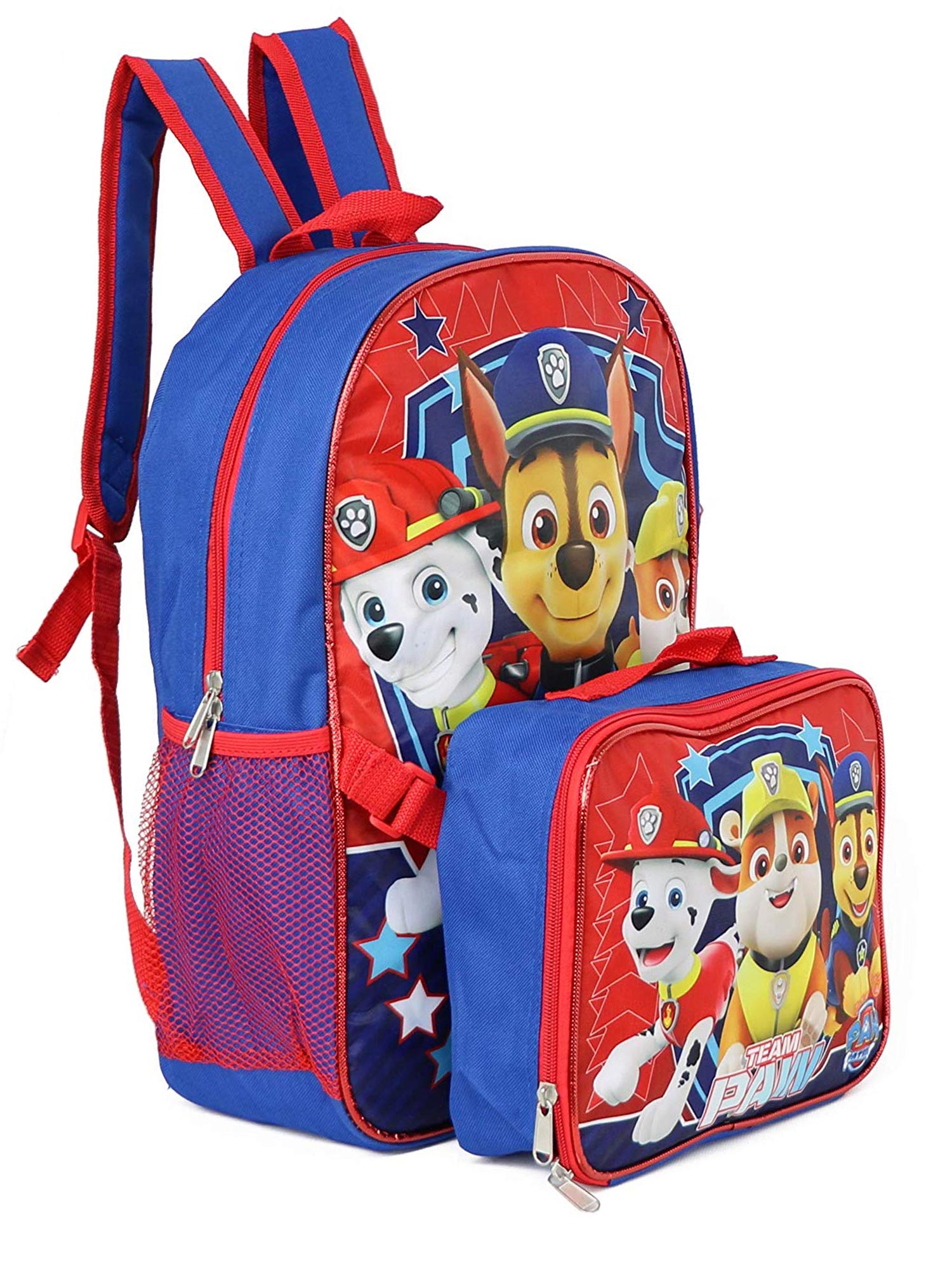 Nickelodeon Boy Paw Patrol 16" Backpack With Detachable Matching Lunch Box
