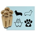 thumbnail image 1 of Corgi Dog Butt Profile Paw Print Heart Love Rubber Stamp Set for Scrapbooking Crafting Stamping - Small 3/4 Inch, 1 of 7