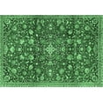 thumbnail image 1 of Ahgly Company Indoor Rectangle Persian Emerald Green Traditional Area Rugs, 2' x 4', 1 of 4