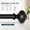 Black, variant on Heavy Duty Adjustable Curtain Rod 28"-48"/60" with Round Finials, 1" Diameter, Black Telescoping Window Drapery Rod 1 Pack