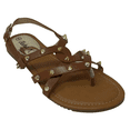 thumbnail image 4 of Victoria K Women's Eyelets Grommet Criss Cross Faux Snake Skin Strap Sandals, 4 of 4