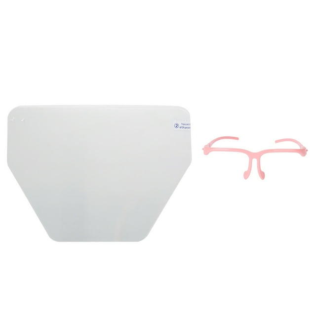 Mascarilla dental profesional protectora dental, protector facial desmontable, color rosa