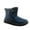 Dark Blue, variant on Womens Snow Boots Flat Heel Round Toe Waterproof Slip-on Womens Fuzzy Warm Fur Lined Ankle Booties Shoes Black 39