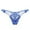 Dark Blue, variant on Panties for Women,Sheer Lace Embroidered Thong Underwear for Women Delicate Hollow Design Comfortable Apparel,Womens Underwear,White,One Size