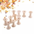 thumbnail image 3 of 10pcs 47mm X 31mm  Wire Weaving White Wire Spools Thread String Bobbin Weaving Bobbins Craft Spools For Embroidery And Sewing Machines Empty Thread Spools  Wood, 3 of 8