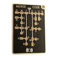 thumbnail image 2 of Morse Code Trainer Card Pro,Morse Code Gadget with Interactive LEDs & Signal Buttons for Adult Learning, Telegraph Practice & Encryption Training, 2 of 9