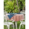 thumbnail image 3 of Outdoor Tablecloth with Umbrella Hole for Patio/Picnic/Party/Camping, Teal Pink Ombre Waterproof Table Cloth Round Cover Washable, Modern Gradient Abstract Art (Dia 54"), 3 of 8