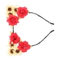 thumbnail image 4 of Diadema de flores, aro de pelo de flores, tocado bohemio, tocado de flores, muy versátil, 4 of 9