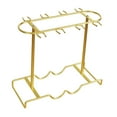 thumbnail image 2 of Stemware Storage Rack Wine Glass Organizer Desktop Display Stand Elegant Gold Metal Design for Home Dining Room Hotel, 2 of 9