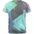 thumbnail image 2 of Wild Tiger Splatter All Over Heather White Adult T-Shirt, 2 of 2