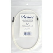 Denise Interchangeable Knit & Crochet Long Cord-24" White