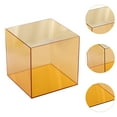 thumbnail image 6 of Kokiya Display Case Clear Storage Cube Organizer Storage Bin Display Stand for Doll Orange, 6 of 9