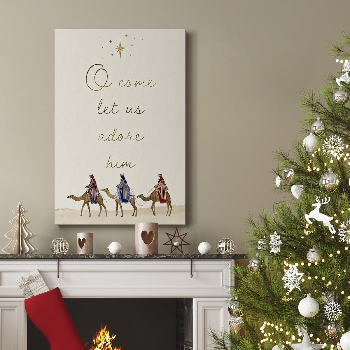Away in a Manger Collection B- Gallery Wrapped Canvas