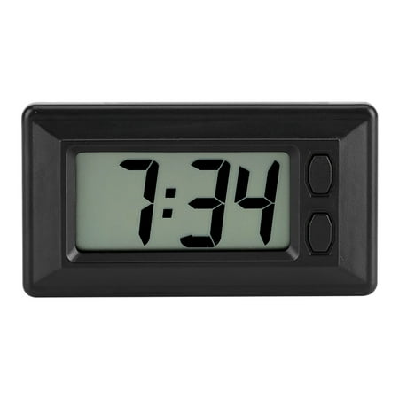 Dashboard Clock, Compact LCD Digital Clock Ultra Thin For Household
