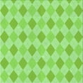 thumbnail image 1 of Ahgly Company Machine Washable Indoor Square Transitional Green Area Rugs, 8' Square, 1 of 7