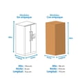 thumbnail image 4 of Refrigerador Hisense Duplex 22Pies Inox Mod RS22N6GCX​ con Despachador, 4 of 4